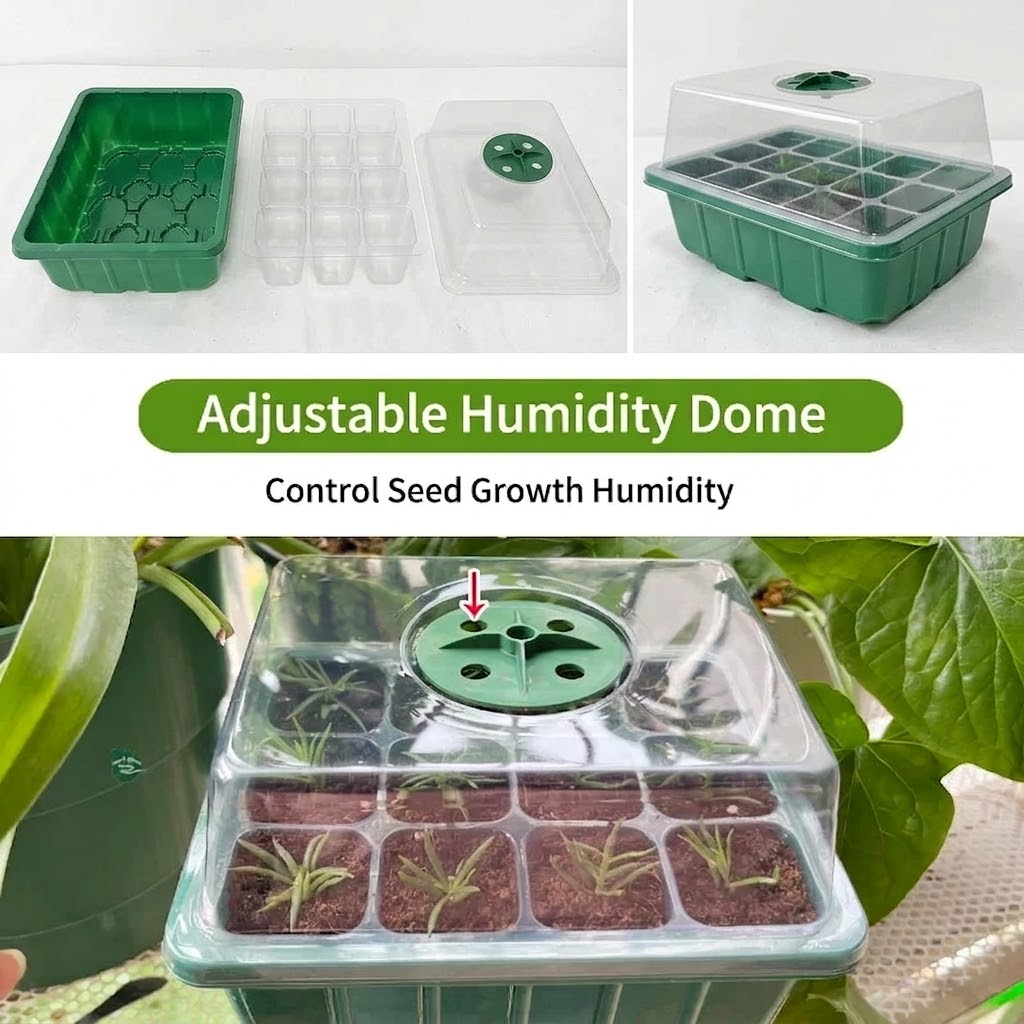 Humidity Dome Kit - Baki Semai Benih dengan Kit Lampu